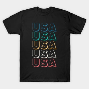 USA TRENDY ATHLETIC STYLE U.S.A INDEPENDENCE DAY 4TH JULY T T-Shirt